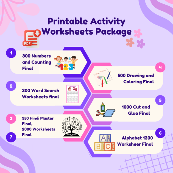 Printable Activity Worksheets Package profile